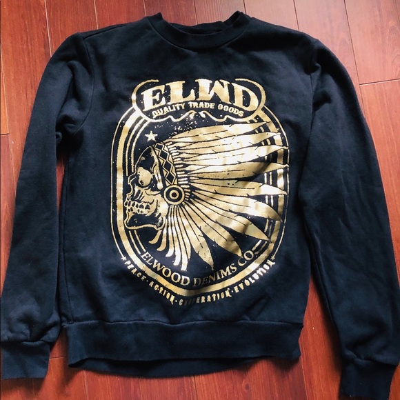 Elwood Other - Elwood The Chief rocka in black gold sweatshirt